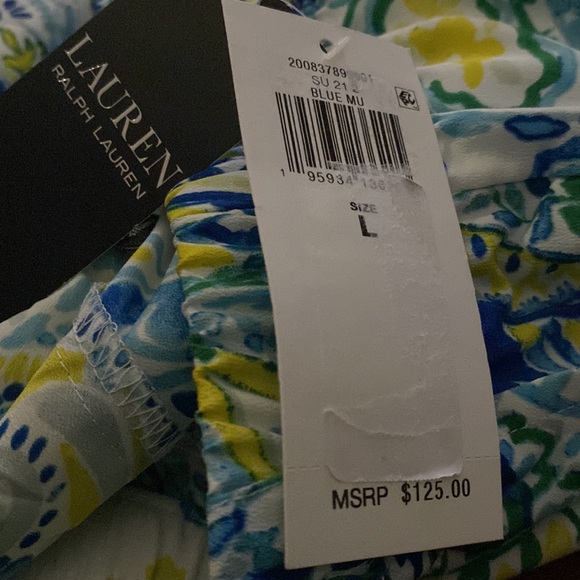 Lauren Ralph Lauren
Paisley Crepe de Chine Wide-Leg Drawstring Pants - Picture 15 of 15